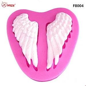 Europe Style Popular Heart-shaped Wings Fondant Silicone molds Cake decoration Mould silicone soap Mold