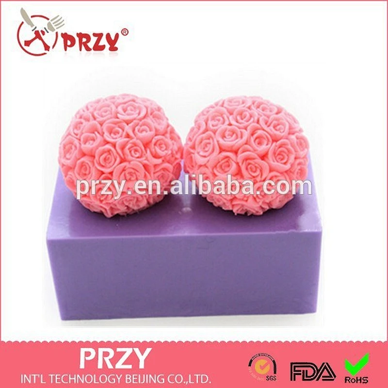 Valentine's day roses silicone mold handmade soap mold/candle silicone mold