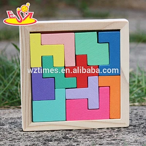 2018 Neues Design Baby Holz Tetris Puzzle pädagogische Kinder Holz Tetris Puzzle beste Design Kind Holz Tetris Puzzle W14A179