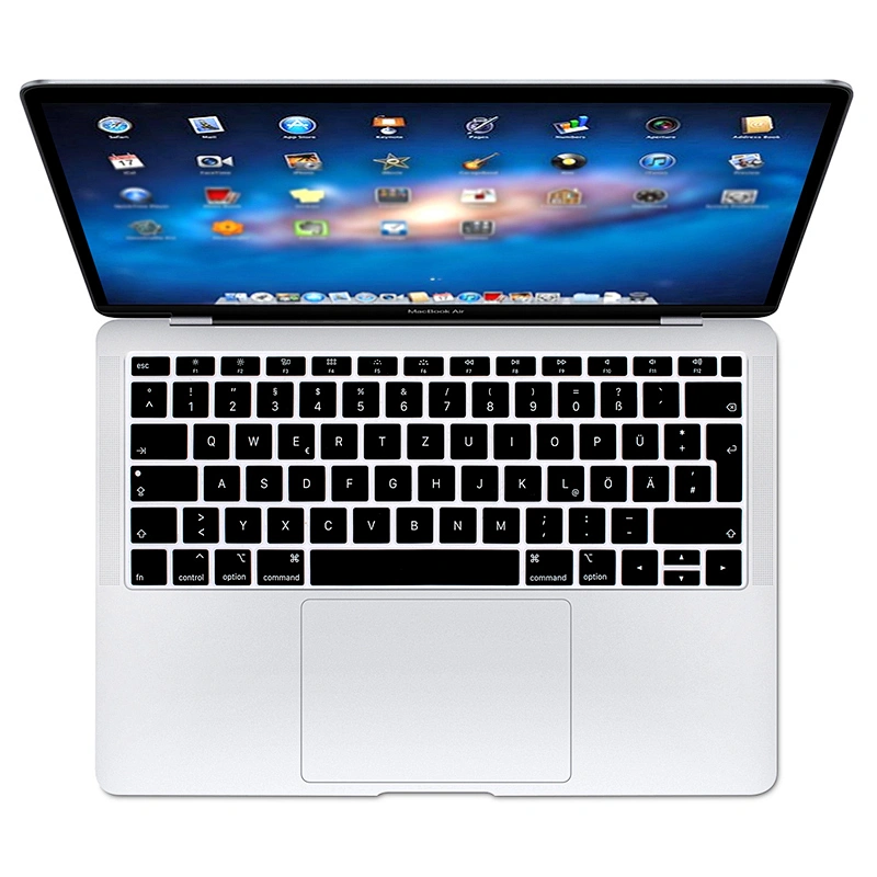 hot keys keyboard german Skin keyboard cover light keyboard cover for macbook ari 13 2018 A1932