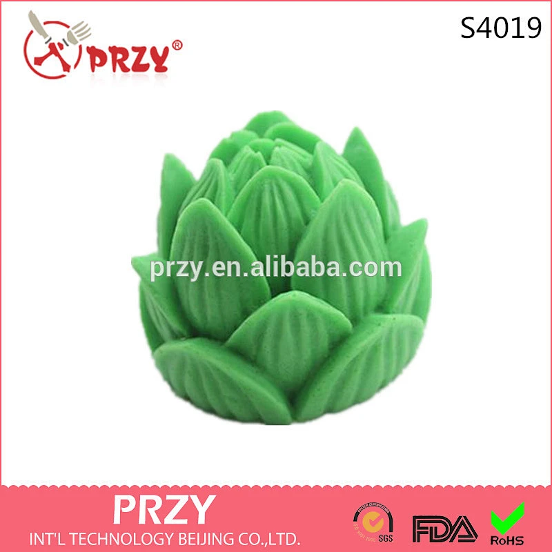 S4019 Lotus silicone soap mould funny silicone soap molud