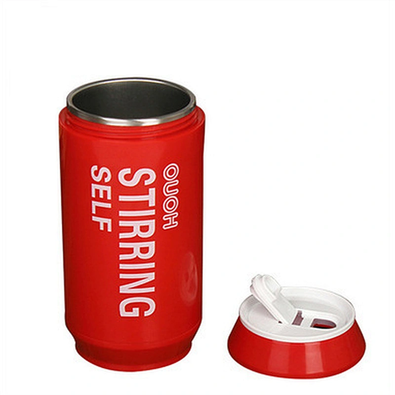 wholesale price cola shape 250ml Lazy Self Stirring Mug Auto Mixing Tea self stirring coffee mug with handle Office Home Gifts
