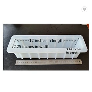 Custom made 12 inch handmade tall and skinny rectangle soap silicone loaf soap toast mould