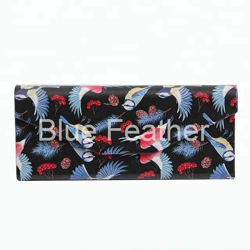 CMYK Printing Foldable Triangle Sunglasses Case Folding Glasses Case