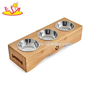 Wholesale characteristic training wooden electronic cat feeder for animals W06F057