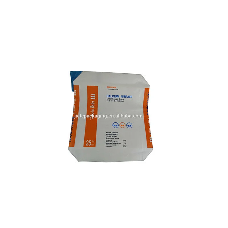 25kg plastic stand up block bottom BOPP cement bag with small air hole for tile adhesive,lime