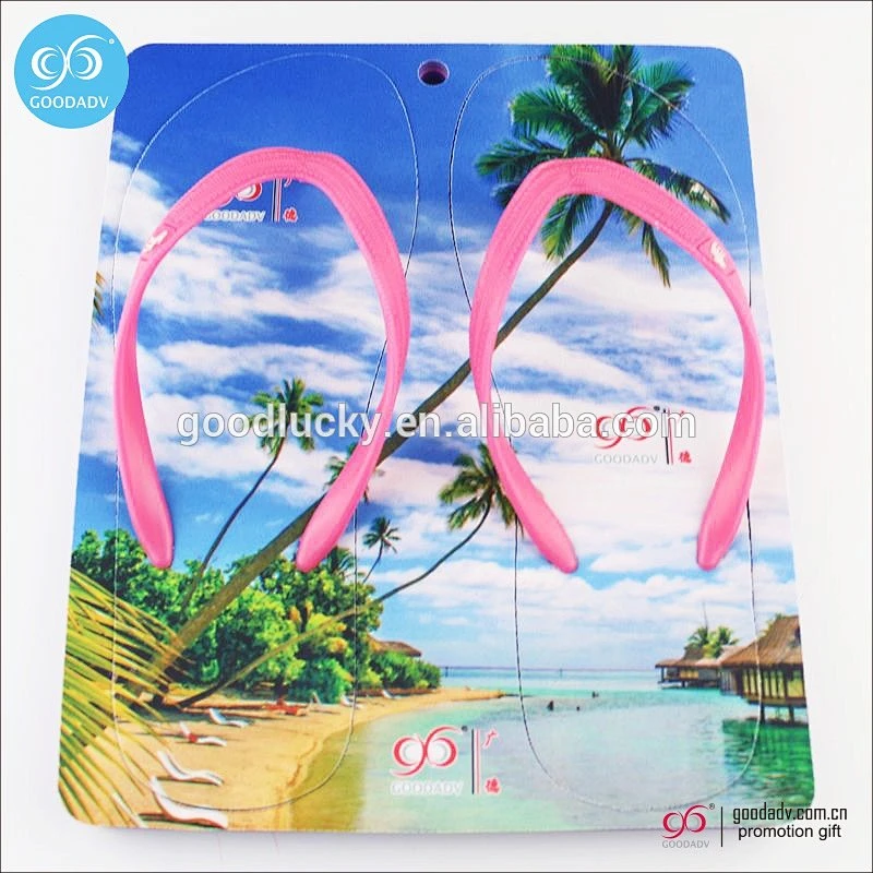 Summer beach slippers promotional products soft sole plastic flip flops