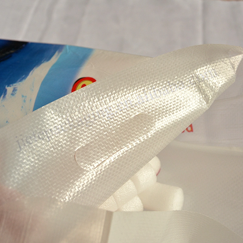 Sell well printed pp woven rice bag 5kg with D handle
