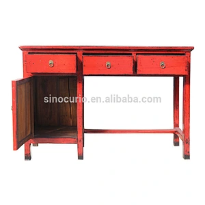Chinese antique drawers study desk office desk