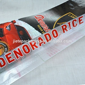 China manufacture black pp woven bag for pet food 10kg plastic rice bags