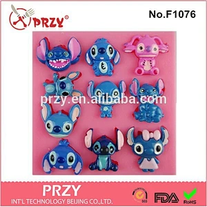 F1076 PRZY cartoon chocolate silicone mold for fondant