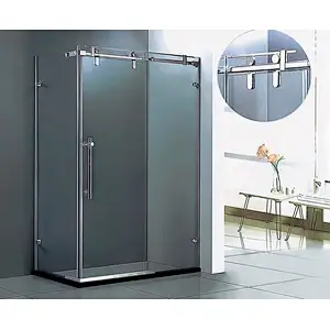 High quality portable shower room frameless sliding shower room