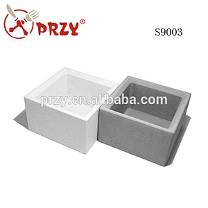 S9003 New Design square Concrete Pot Moulds concrete planter plant pot mould Flower pot craft