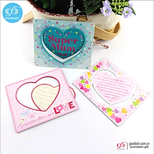 Personalized die -cut promotional custom logo magnetic sexy photo frame
