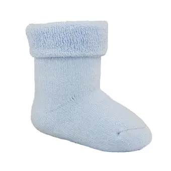 baby terry thick winter turn over double cuff socks