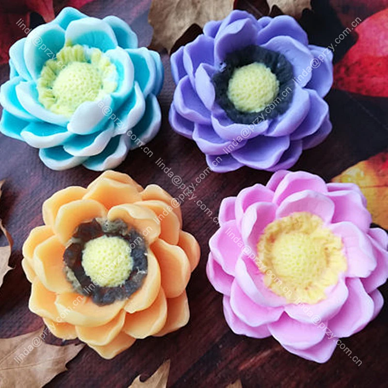 Magnolia Mold Flower candle Molds Soap Mould flower candle molds