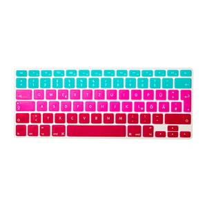 Stylish Design Custom Silicone Keyboard German Covers laptop skin for Macbook Air A1466 European Version