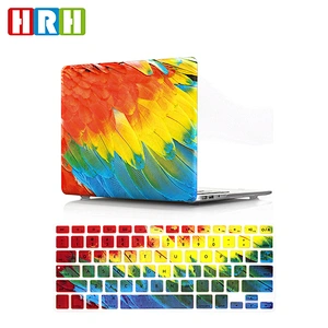 Feather 2 in 1 keyboard cover skin and soft shell rubberized case matte for macbook skin case cover for macbook pro 13 touch bar