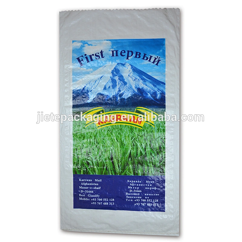 white PP woven bag waterproof pouch for packing rice