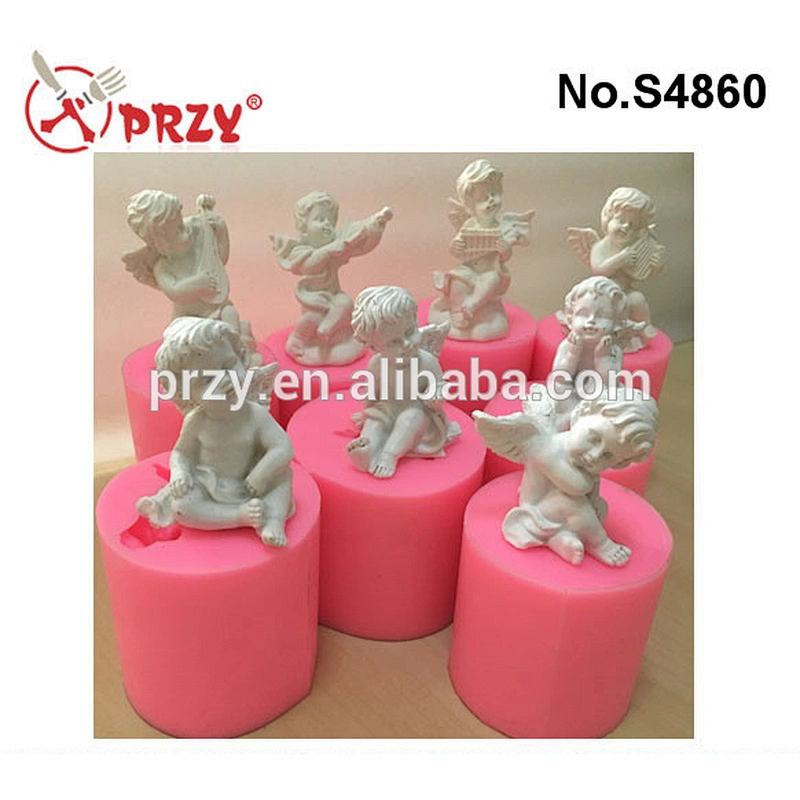 silicone angel baby mold for soap DIY Cupid soap mold silicone rubber mold