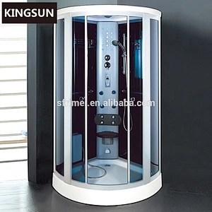 Cheap gel-coat round walk in lowes tub steam shower room for old people