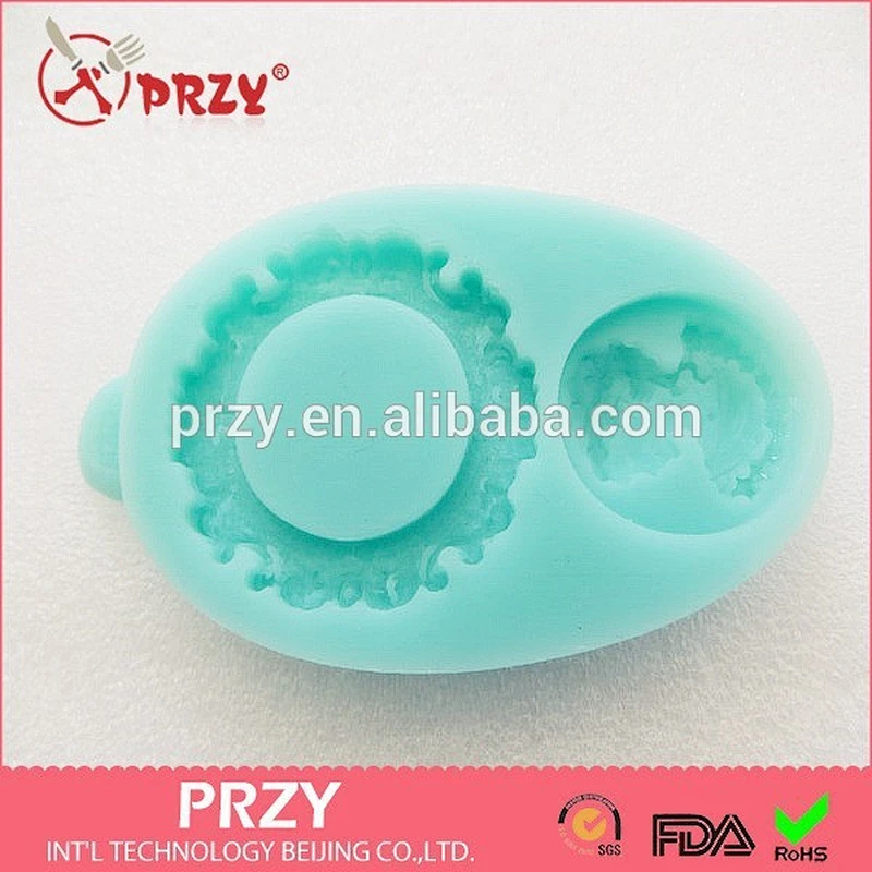 Beautiful lady face fondant silicone mold / cake decoration mold /silicone waffle mould