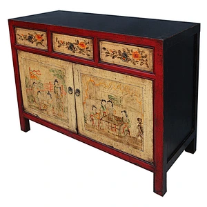 chinese antique oriental handmade painted furniture in stores
