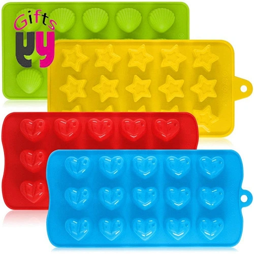 cake chocolate Jelly bean star shell bear heart molds silicone