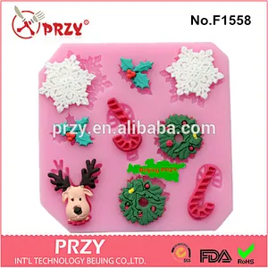 2015 hotsale snowflake cake decor silicone cake mold