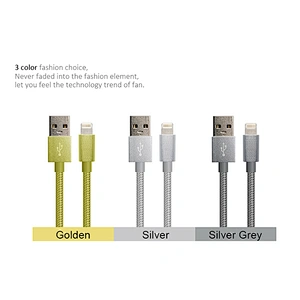 8 pin data sync cable fishing net braided usb cable