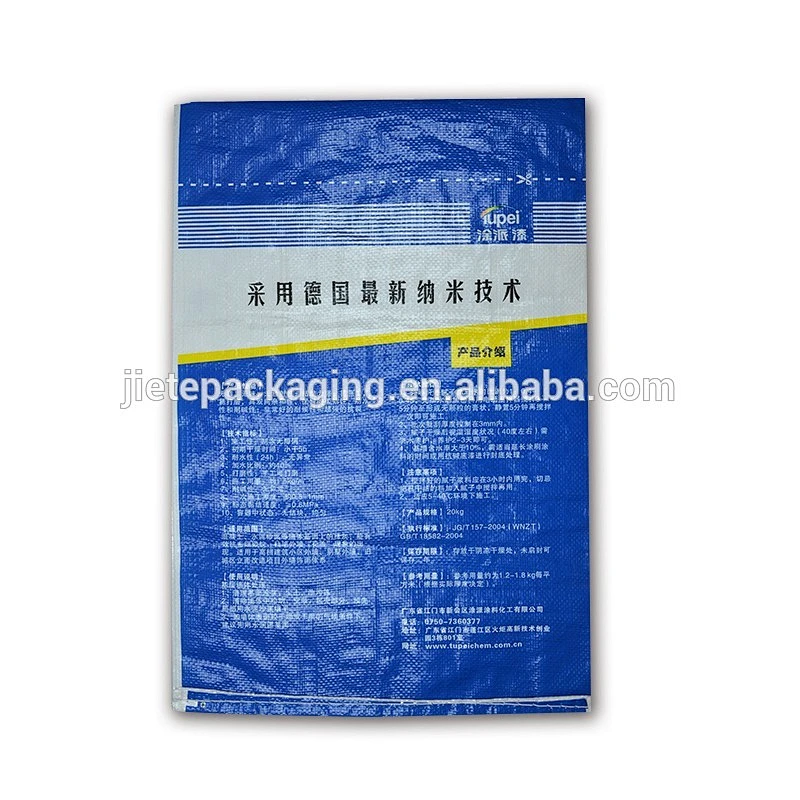 Reach dampproof standard high quality durable plastic pp woven bags for coal putty powder, building glue, tile adhesive, cement