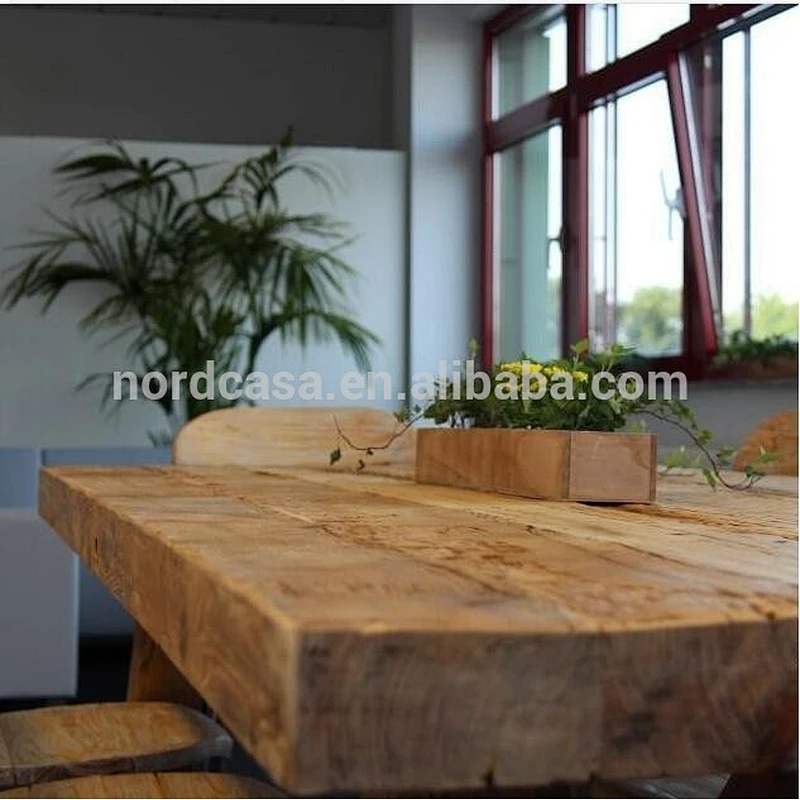 asian antique reclaimed wood slab tables