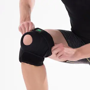 Bracoo Knee Support Open-Patella Stabilizer with Adjustable Strapping & Extra-Thick Breathable Neoprene Sleeve