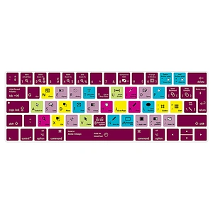 Chinese Wholesaler Waterproof Ado be InDesign TPU Keyboard Covers for macbook air keyboard Shortcuts Skin Touch Bar