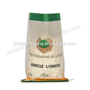 5kg transparent plastic bopp laminated pp woven grain seed packing bag for corn,wheat,bean,peanuts,rice,flour