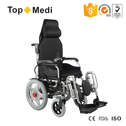 Automatic power motor folding reclining electric wheelchair