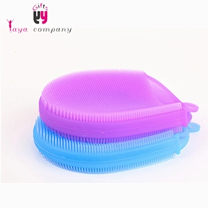 The Cheapest Newly Silicone Kitchen Cleaning Magic Sponge For Washing Dishes