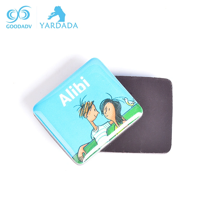 Wholesale Custom Advertising Souvenir Rectangle Shape Epoxy Fridge Magnet