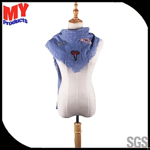 100% POLYESTER SQUARE SCARVES FASHION AND WARM SCARF