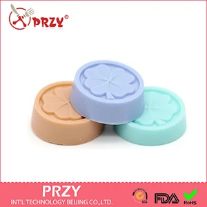 S4070 PRZY DIY handmade soap single circular four-leaf clover mold silicone mold SOAP 65 g handmade soap making materials