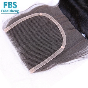 best selling body wave 4*4 closure virgin hair in stock factory price
