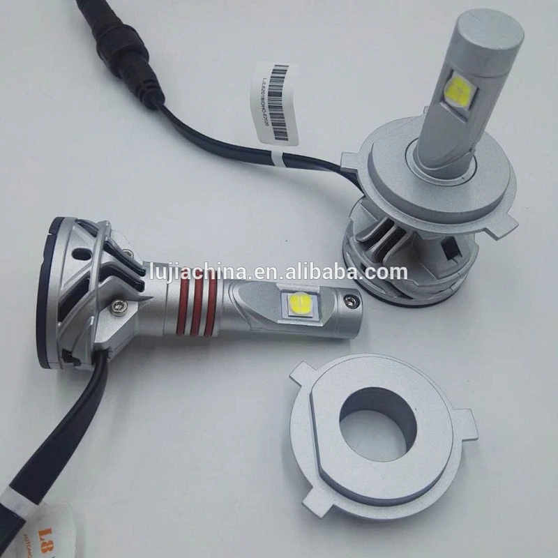 newest Lujia auto parts 60W led kit 4300K 6000K XHP70 7000lm L8 H4 led headlight kit PK V8 L4X LED