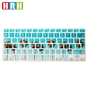 High Quality Silicone English Laptop skin custom silicone keyboard cover for Mac Book Air pro retina 13 EU Version