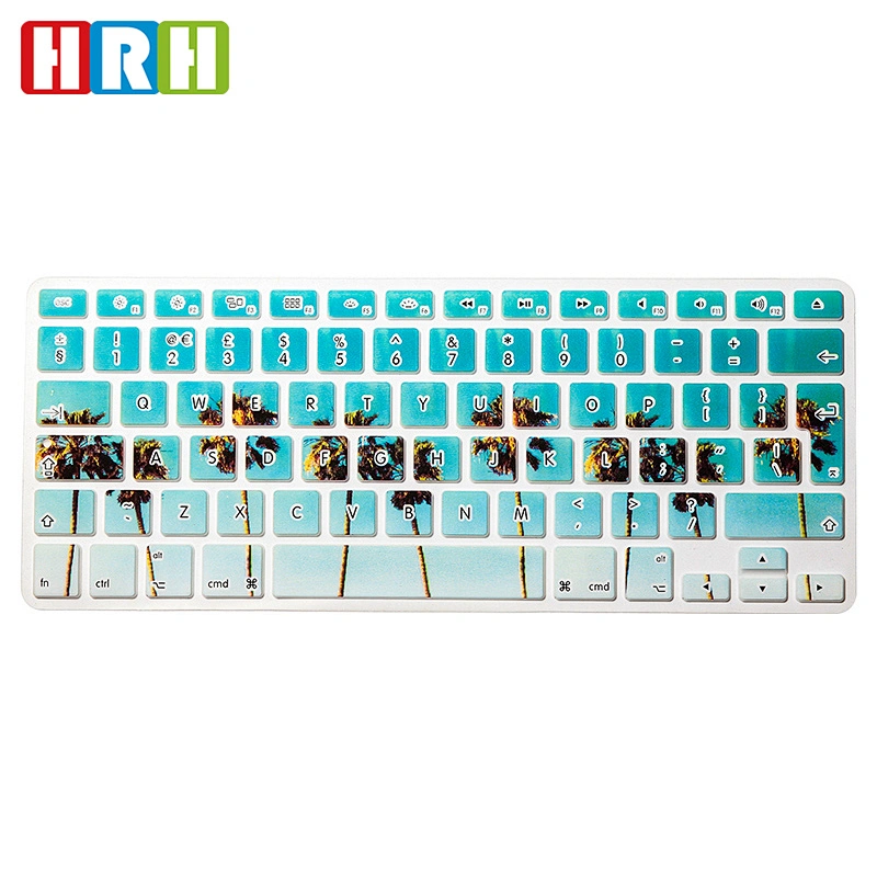 High Quality Silicone English Laptop skin custom silicone keyboard cover for Mac Book Air pro retina 13 EU Version