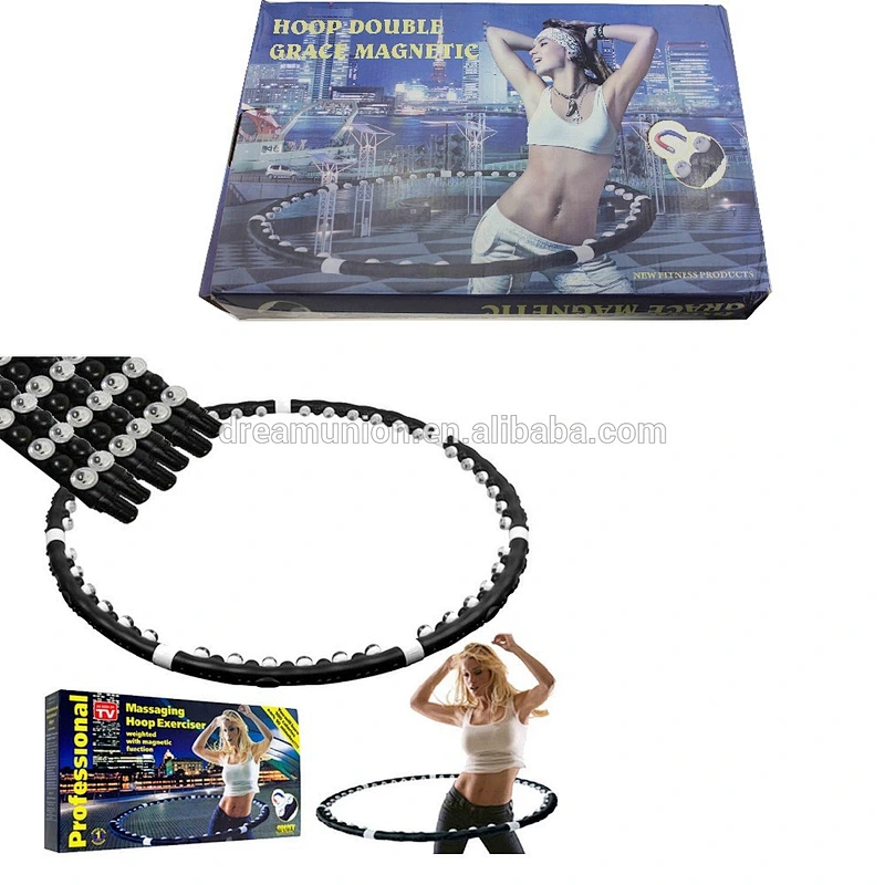 Weighted Magnetic Hula Hoop Professional Fitness Exercise Massager