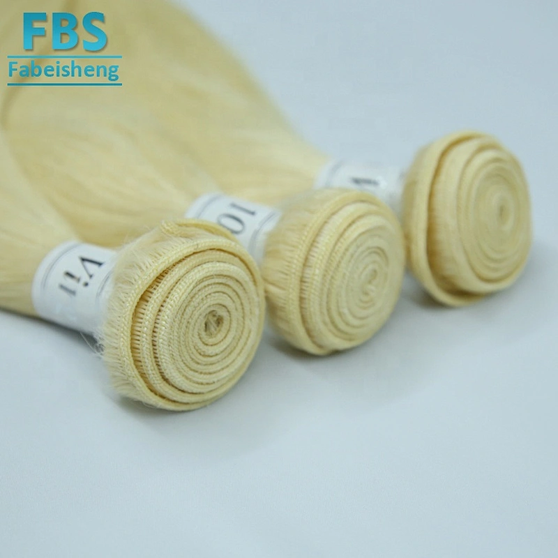 wholesale top quality straight #613 blonde hair bundles remy hair with lace closure