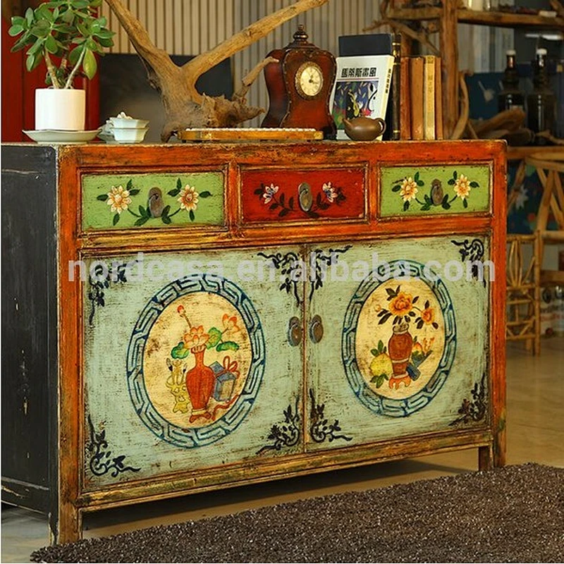 Durable antique furniture chest drawers/wood chest drawers/provincial wood chest drawers