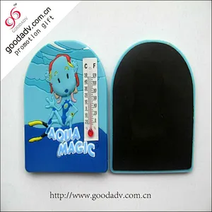 Beautiful flower shape ]magnet fridge sticker thermometer