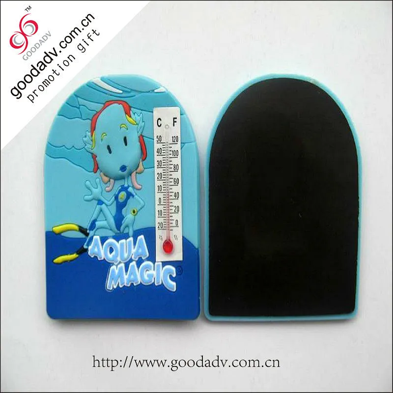 Beautiful flower shape ]magnet fridge sticker thermometer