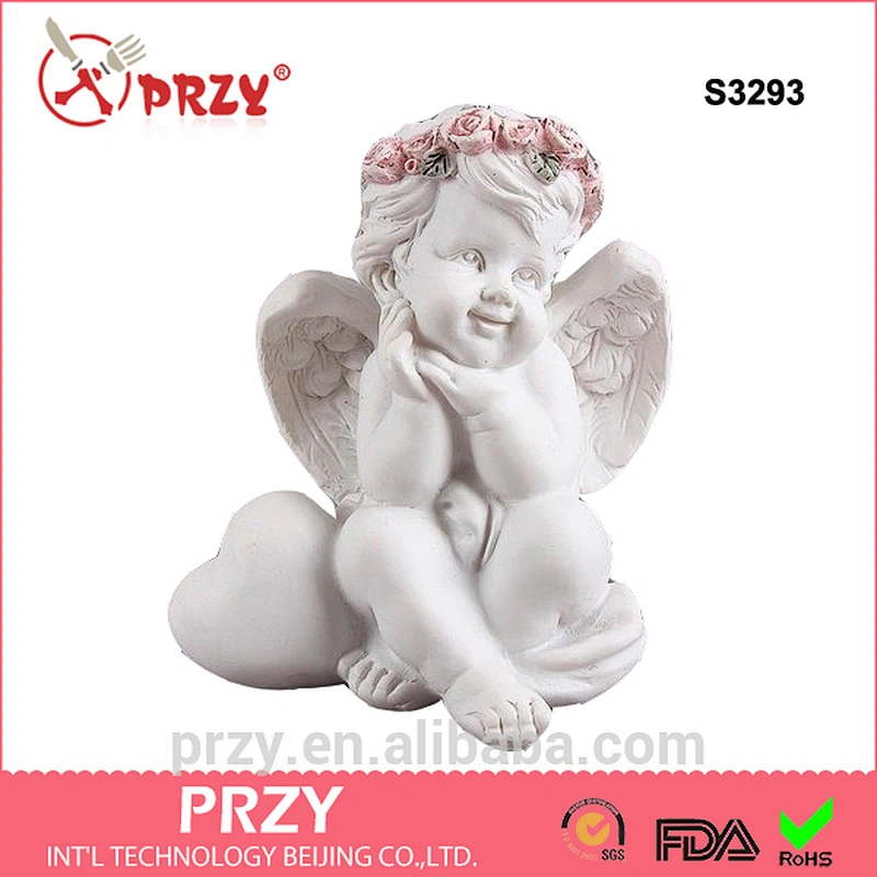 S3293 3D Angel with heart silicone mold silicone mould soap mold candle mold